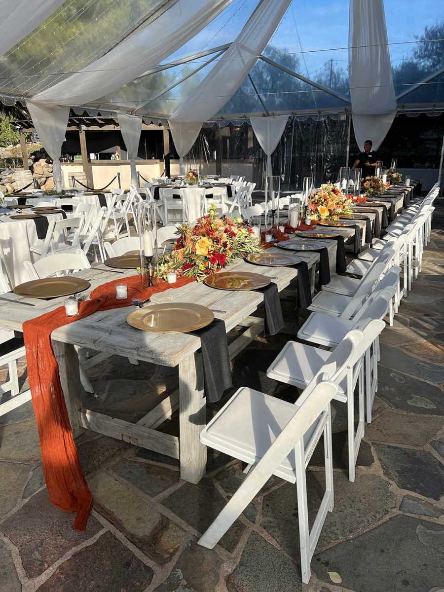 Lake Oak Meadows Wedding Table Design